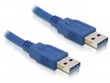 USB 3.0 USB-kabel 0,5 m 3.2 Gen 1 (3.1 Gen 1) USB A Blauw 0.5m