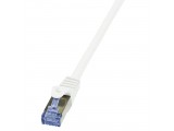 LogiLink CAT6A S/FTP Patchkabel   AWG26 PIMF  wit 0,50m