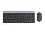 Logitech MK470 Slim Combo Draadloos toetsenbord en muis (Zwart)