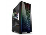 Sharkoon RGB LIT 200 4044951028160 ATX, Micro-ATX, mini-ITX, Black