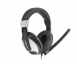 natec-crane-headset-zwart-zilver