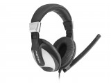 Natec Crane - Headset - Zwart/Zilver