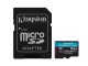 Kingston Technology 64GB microSDXC Canvas Go Plus 170R A2 U3 V30 kaart + ADP