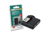 DIGITUS 4-Port-USB-Hub 4xA/1xminiB zwart HighSpeed +Kabel extern