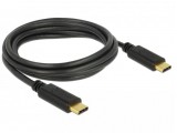 Delock Kabel USB C > C E-markeer stift 5A 2.0m zwart