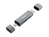 Equip kaartlezer USB 3.0 HUB SB-C & USB-A SD/MicroSD 