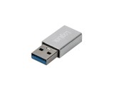 LogiLink Adapter USB 3.2 Gen1 Type-C,USB-A/M zu USB-C/F,silb