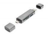 DIGITUS Dual Card Reader Hub USB-C / USB 3.0, OTG