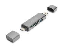 DIGITUS Dual Card Reader Hub USB-C / USB 3.0, OTG