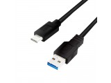 USB 3.2 Gen1x1 Cable USB-A<-->USB-C 0.5m LogiLink zwart