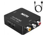 TULP- AV / Composiet RCA To HDMI Audio Video Kabel - Zwart