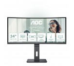 aoc-cu34p3cv-34-led-4-ms-3440-x-1440-pixels-black