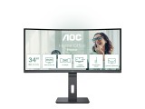 AOC CU34P3CV 34 " LED 4 ms, 3440 x 1440 pixels, Black