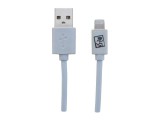 2GO USB Lade-/gegevenskabel Lightning 100cm weiÃŸ in PET-Box