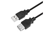 USB 2.0 A --> A 3.00m Verlenging LogiLink Zwart