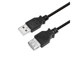 USB 2.0 A --> A 2.00m Verlenging LogiLink Zwart