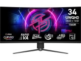 MSI 34 " MPG 346CQRF X24 0 ms, 3440 x 1440 pixels, Black