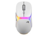 Glorious Gaming Glorious Gaming - draadloze gamingmuis Model O3 - Uitwisselbaar InfinitePlay-batterijsysteem, 8k polling, 130M click optische schakelaars, licht gewicht van 66 g, 30K DPI optische sensor, RGB - Wit