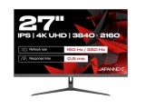JAPANNEXT 27 " LED JN-I270UHD16FHD32 3840 x 2160 pixels, Black