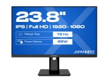 JAPANNEXT 23.8 " LED JN-IPS238FHDR-C65W-HSP 14 ms, 1920 x 1080 pixels, Black