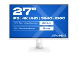 JAPANNEXT 27 " LED JN-IPS270UHD60F-C65W-HSP-W 8 ms, 3840 x 2160 pixels, White