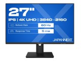 JAPANNEXT 27 " LED JN-IPS270UHD60F 5 ms, 3840 x 2160 pixels, Black